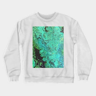 Abstract in Green I Crewneck Sweatshirt